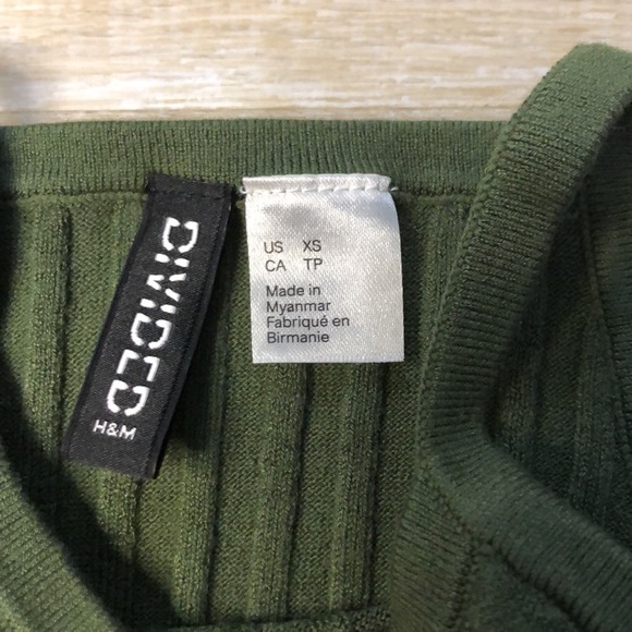 NWOT H&M Short Rib-knit Tank Tank Top - Picture 5 of 7